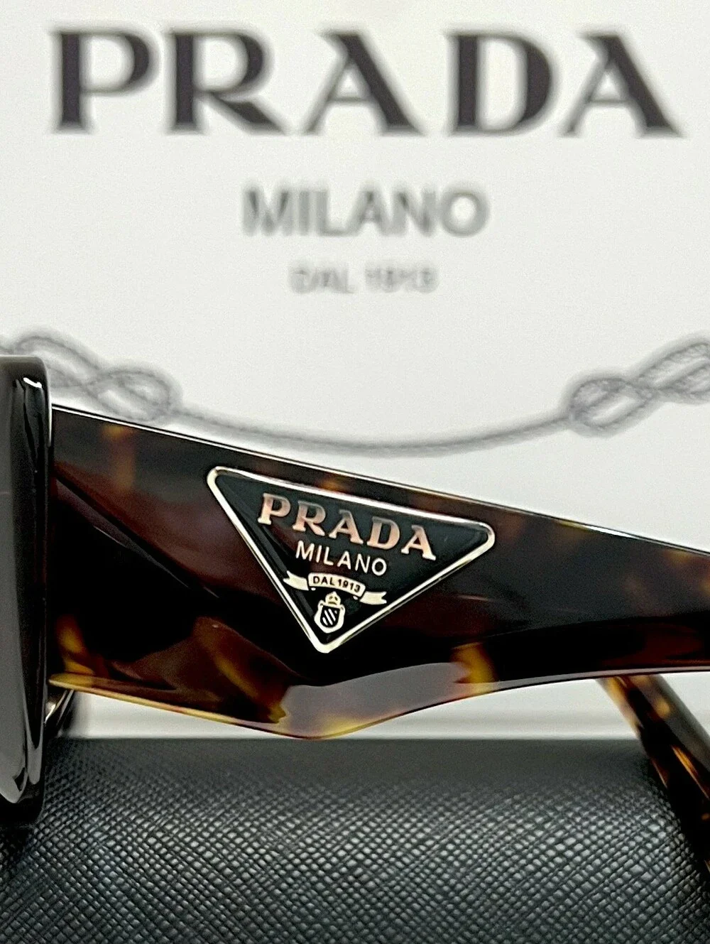 PRADA Milano SPR 13Z-F Tortoise Brown Sunglasses